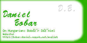 daniel bobar business card